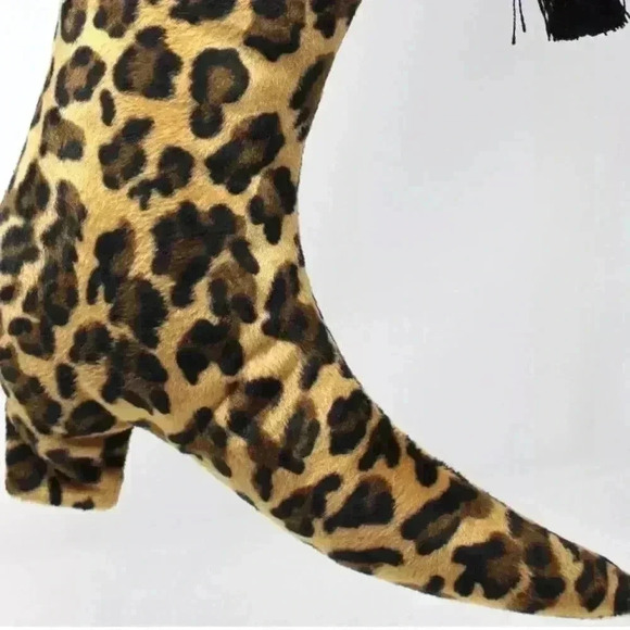 NWT Leopard Print Boot Christmas Stocking - Picture 6 of 6
